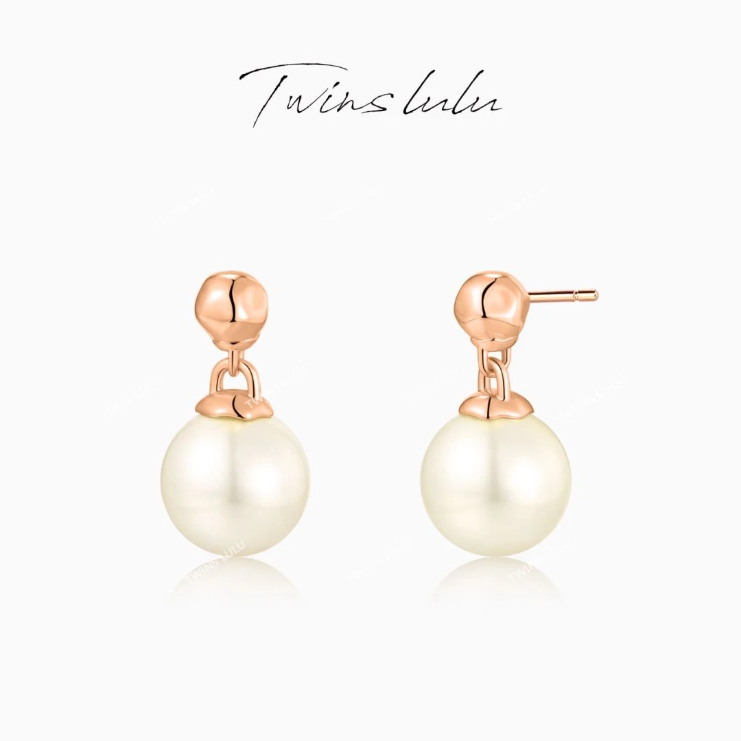 925银仿珍珠耳饰 轻奢ins气质精致简约百搭经典珠珠耳环TSL2327