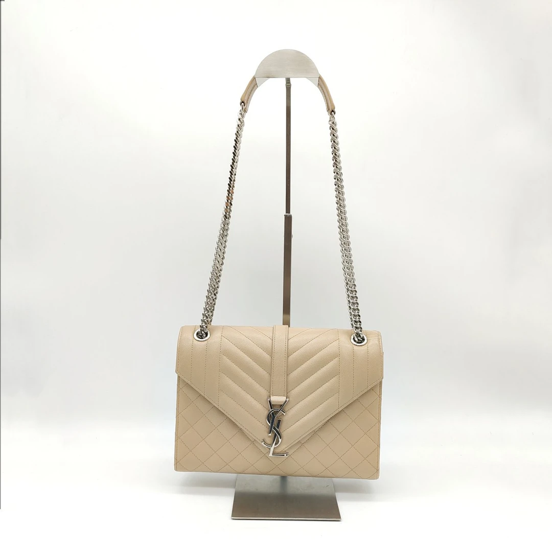 95新 YSL/圣罗兰 YSL米银链条包23060039-01