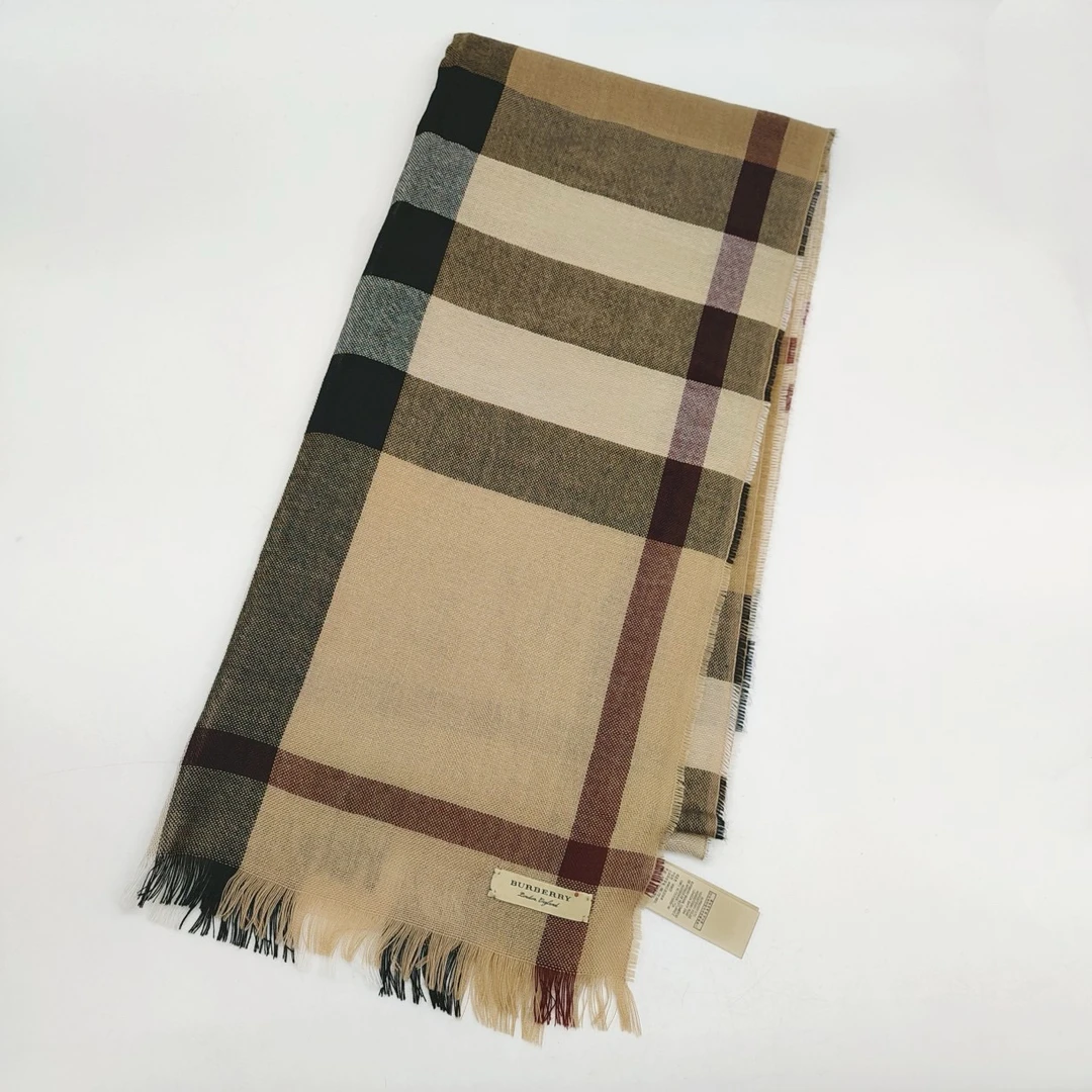 95新 BURBERRY/博柏利 巴宝莉格子围巾22070282-29