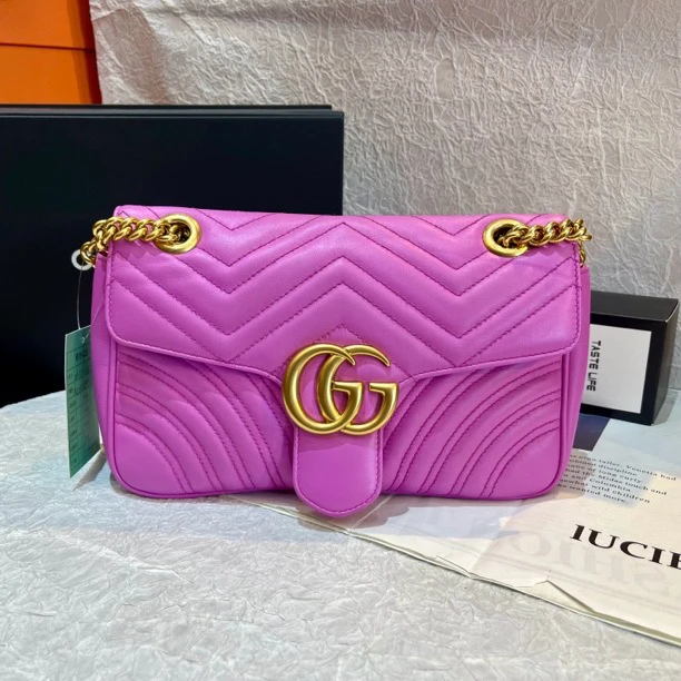 95新 GUCCI/古驰 Gucci香芋紫马蒙26 24060108-03