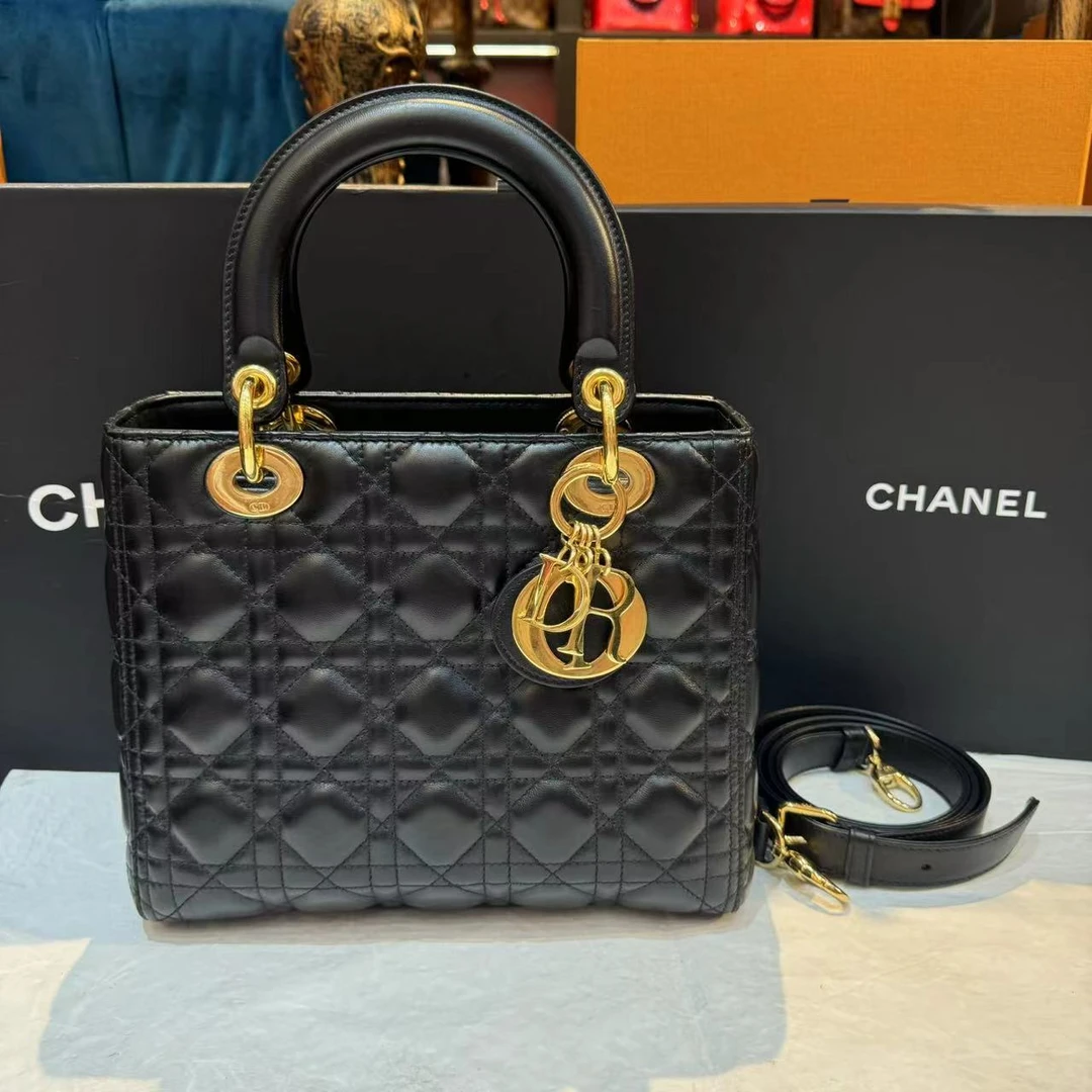95新 DIOR/迪奥 Dior 黑金五格戴妃 24080009-03