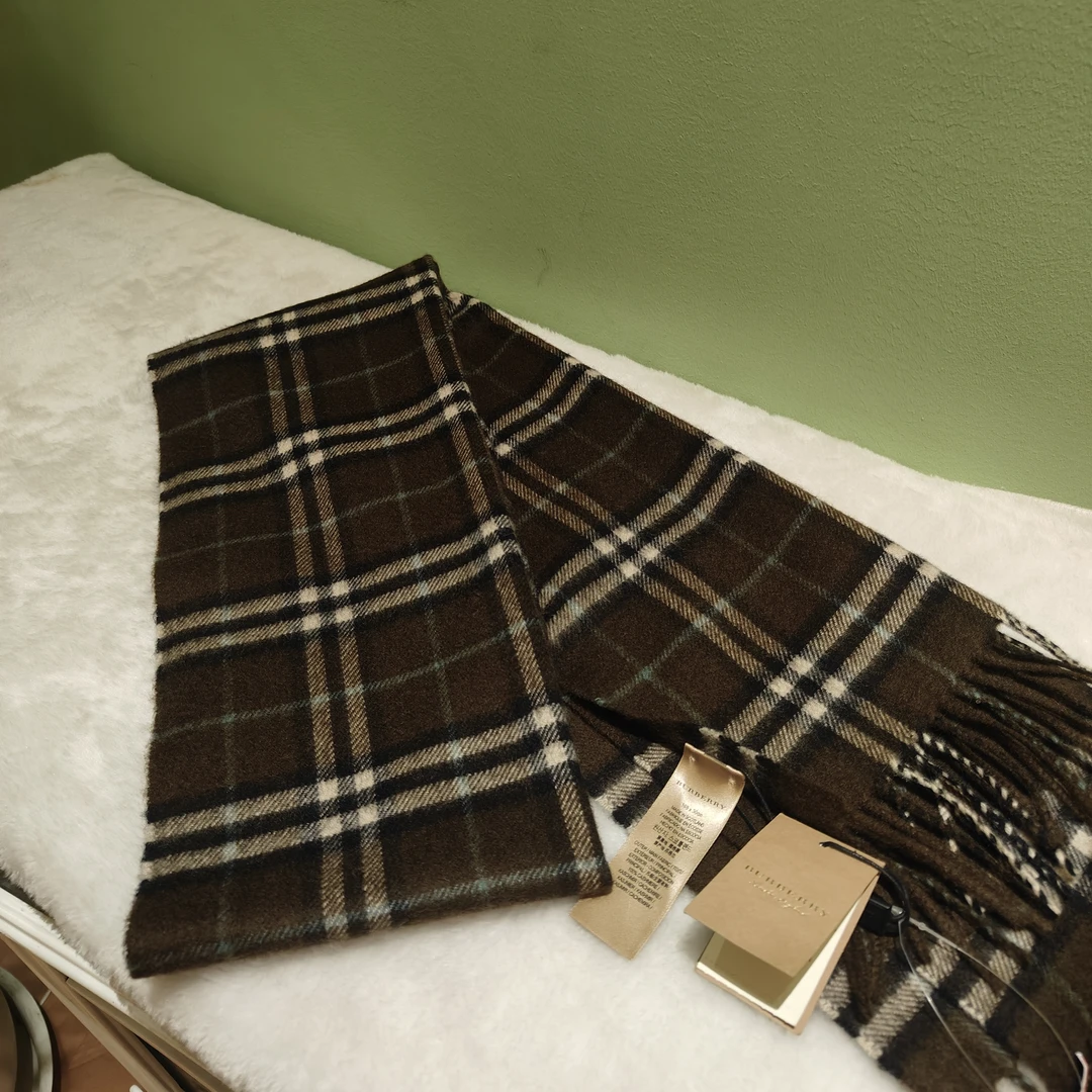 95新 BURBERRY/博柏利 巴宝莉格纹围巾 19120117-06