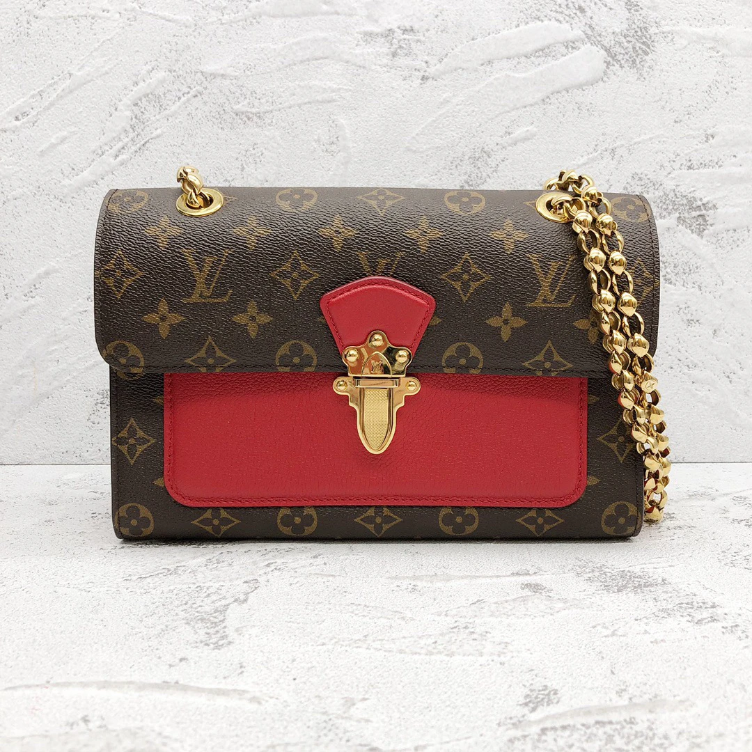 95新 LouisVuitton/路易威登 LV红色维多利亚斜挎包24010170-03