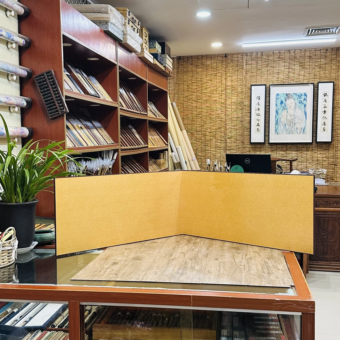 大号书画印屏风熟绢金潜纸银潜纸三种全熟画心工笔小写意书法册页