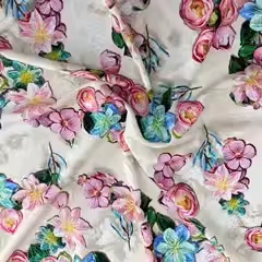 【高端木棉】夏季木棉棉绸洋气夏天连衣群布料裁剪不退换【B336】