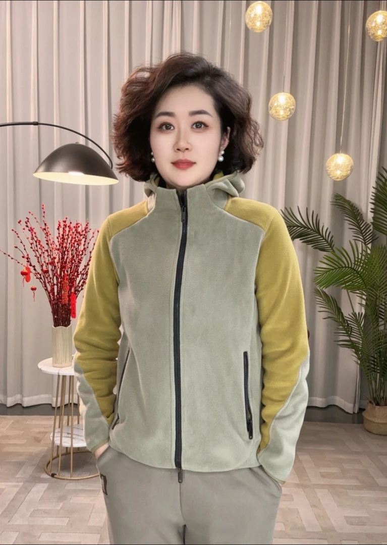 秋冬480g双面奥粒绒保暖休闲宽松运动加厚连帽外套【6789】NN