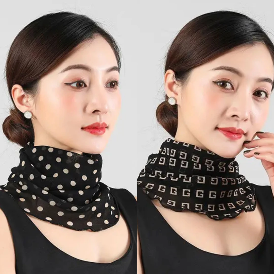 波点夏季新款防晒脖套纱巾【6217】TT