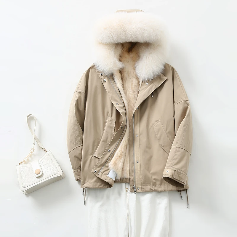 ANV21447-001-006 女士貉子可拆卸派克服