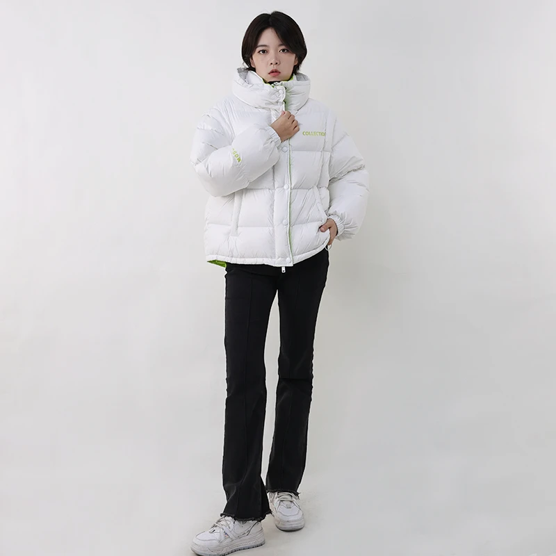 YB-DC162-001 女款冬季时尚90白鹅羽绒服