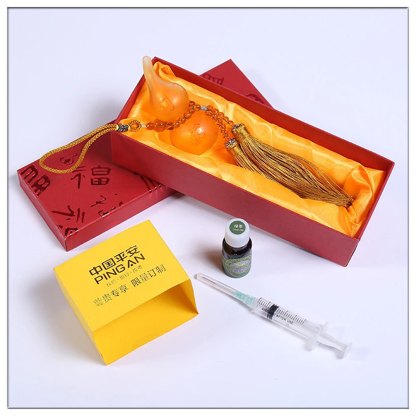 高档汽车挂件礼品盒饰品包装盒琉璃香水葫芦挂饰纸盒批發盒子