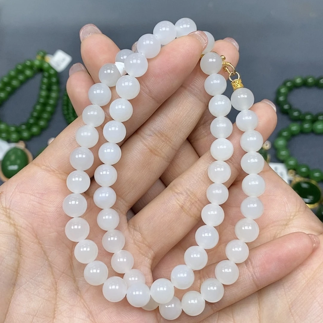 【闪购商品】和田玉颈饰银S925镶嵌