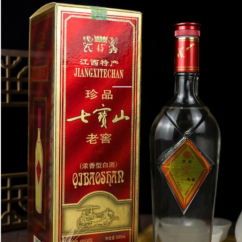 七宝山七宝珍品老窖珍品陈酿厂家直销优级经典精品自饮45度500