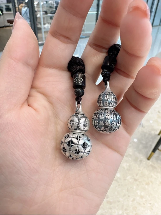 足银银制品 足银复古✨葫芦吊坠(带绳子)