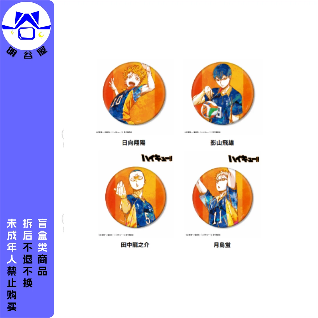 排球少年 Ani-Art 第2弾 BIG 吧唧徽章 16CM