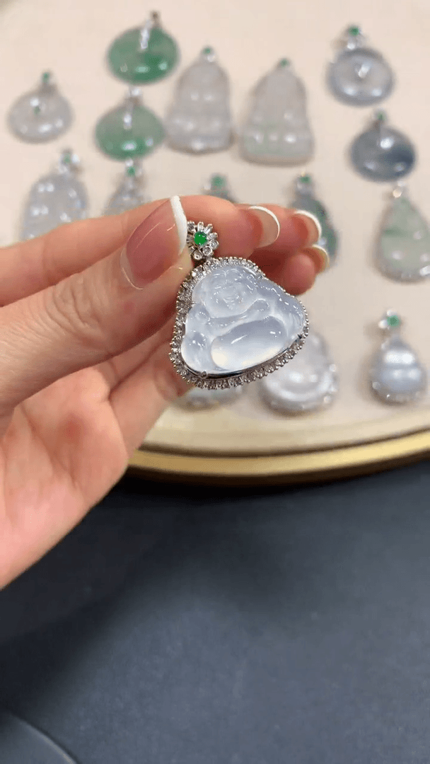 【闪购商品】翡翠吊坠(不含链)18K金镶嵌X64|13800+0