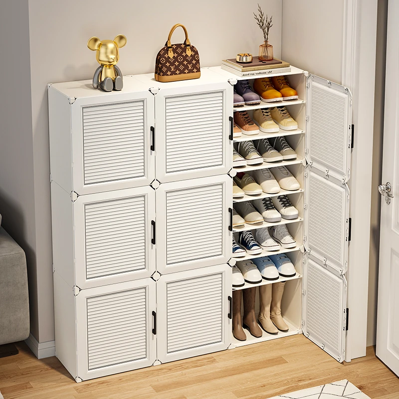 鞋柜家用门口新款2023爆款现代简约楼道门外入户鞋子收纳简易鞋架