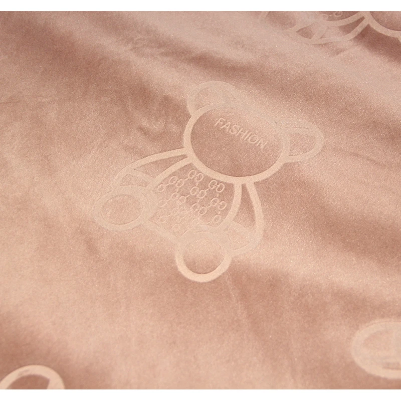 被套！150x200宝宝绒被套 小熊压花加绒加厚四季可用柔软好洗