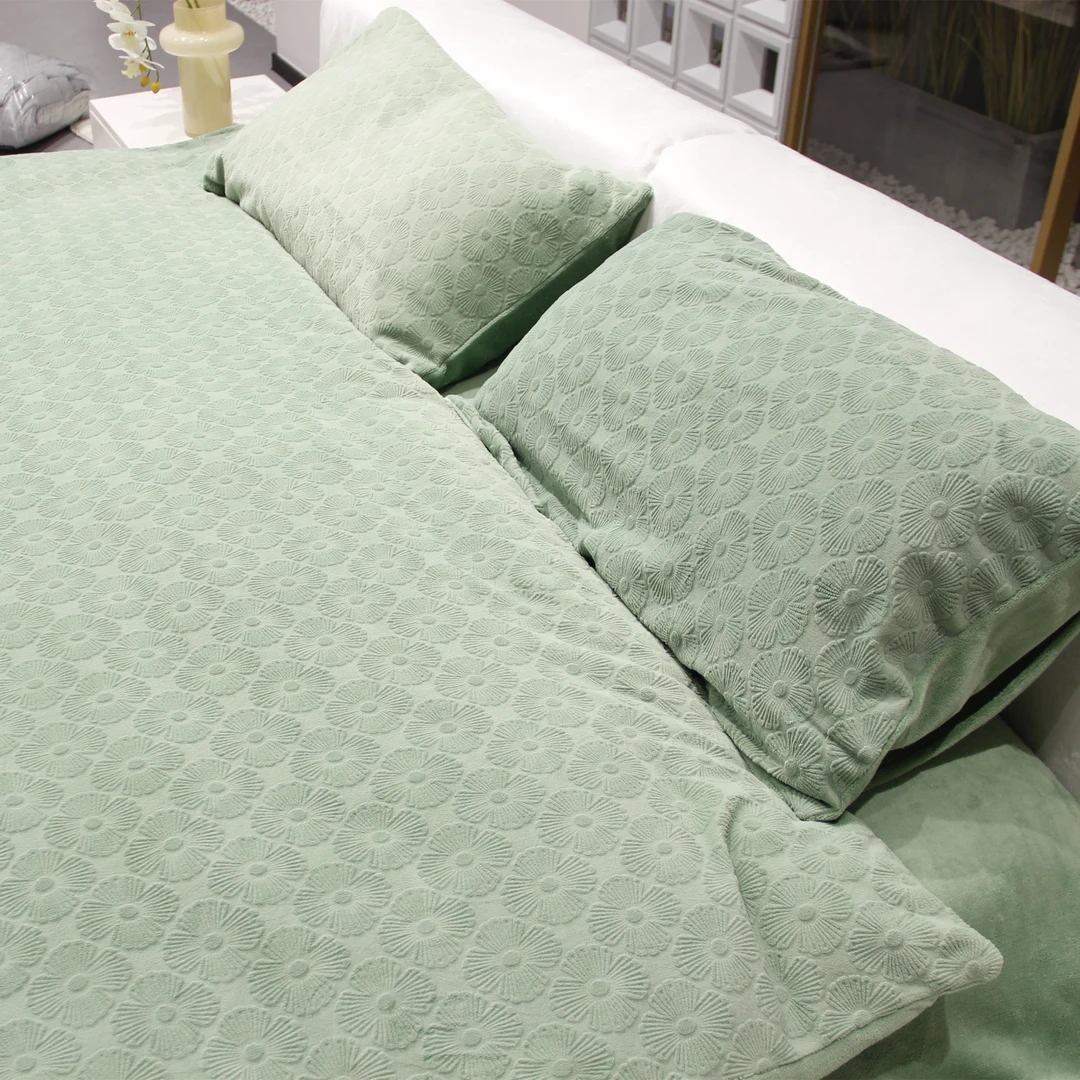 床上四件套星花漫步被套被罩床单简约高级感床品w-bh023