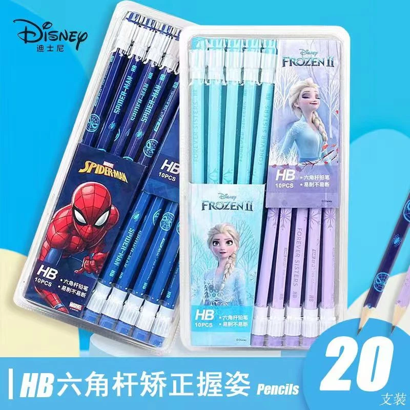 迪士尼20支卡装大皮头HB铅笔E0233【图案不挑】