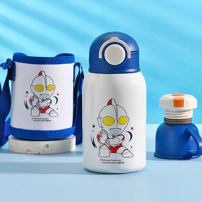 AA-艾可思奥特曼儿童550ml圆圆儿童保温杯
