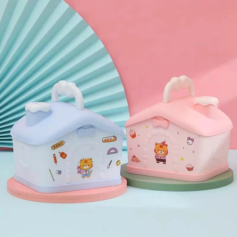 小房子存钱罐鼎邦电动文具套装