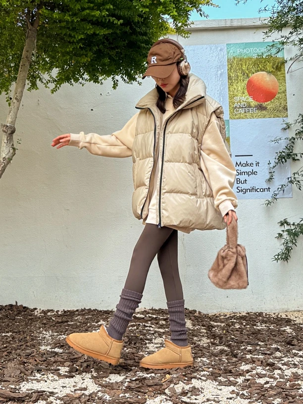 毛绒粗针踩脚护套堆堆袜针织腿套女韩版纯色保暖百搭毛线小腿袜套