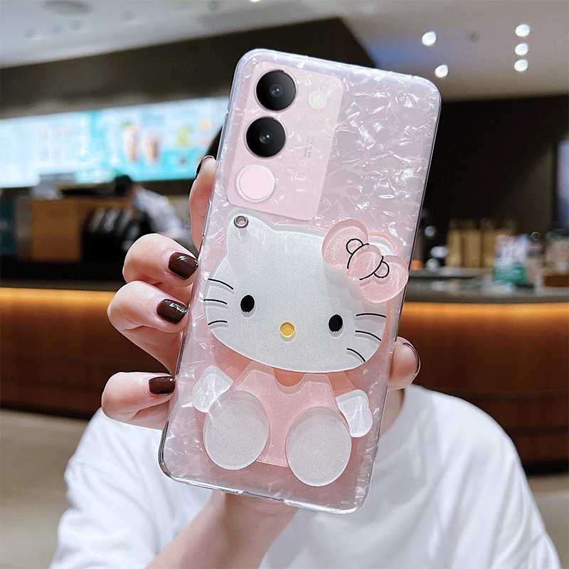 vivo s17手机壳s16pro可爱s15pro女款s12镜子s16/s17e奢华手机壳