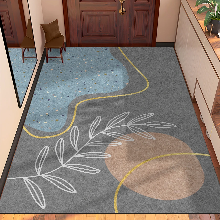 轻奢入户门硅藻泥吸水速干地垫防滑免洗脚垫防水耐脏地毯地垫门口