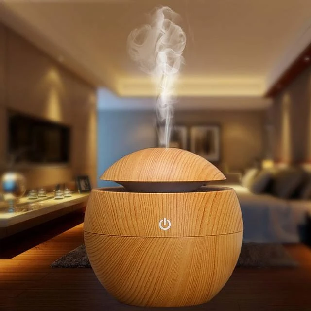 清仓包邮小型USB木纹加湿器 迷你车载家用桌面空气加湿器大雾量