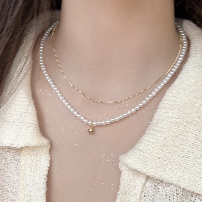 【青仓 最后三天】2029简约气质双层叠戴项链