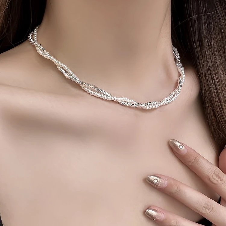 【青仓 纯銀同款】2028高级感双层叠戴项链