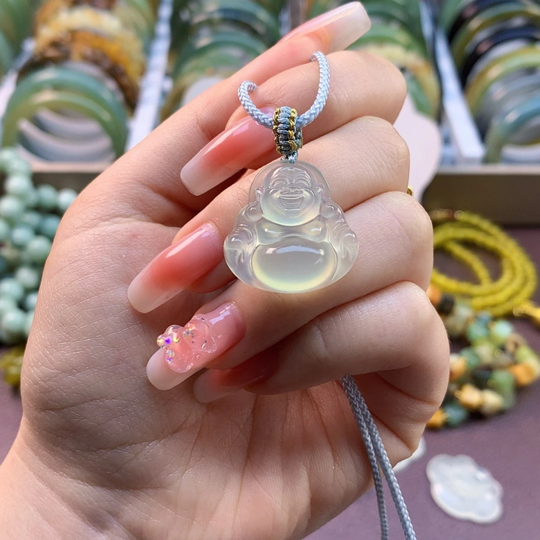 【闪购商品】蛇纹石玉颈饰合金