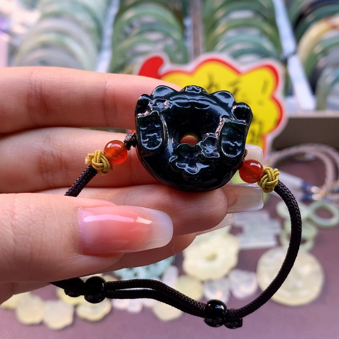 【闪购商品】蛇纹石玉颈饰合金