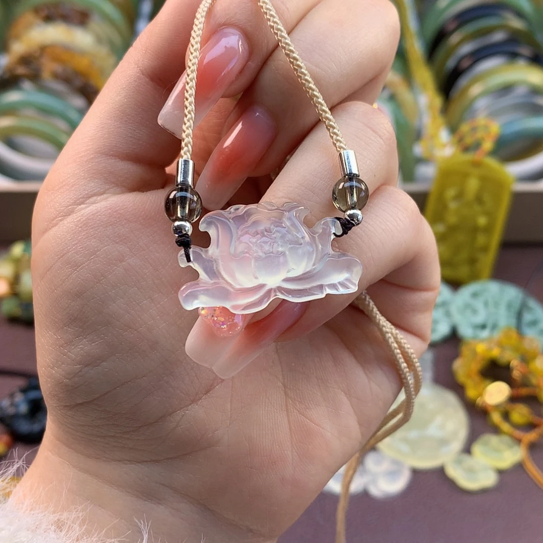 【闪购商品】蛇纹石玉颈饰合金