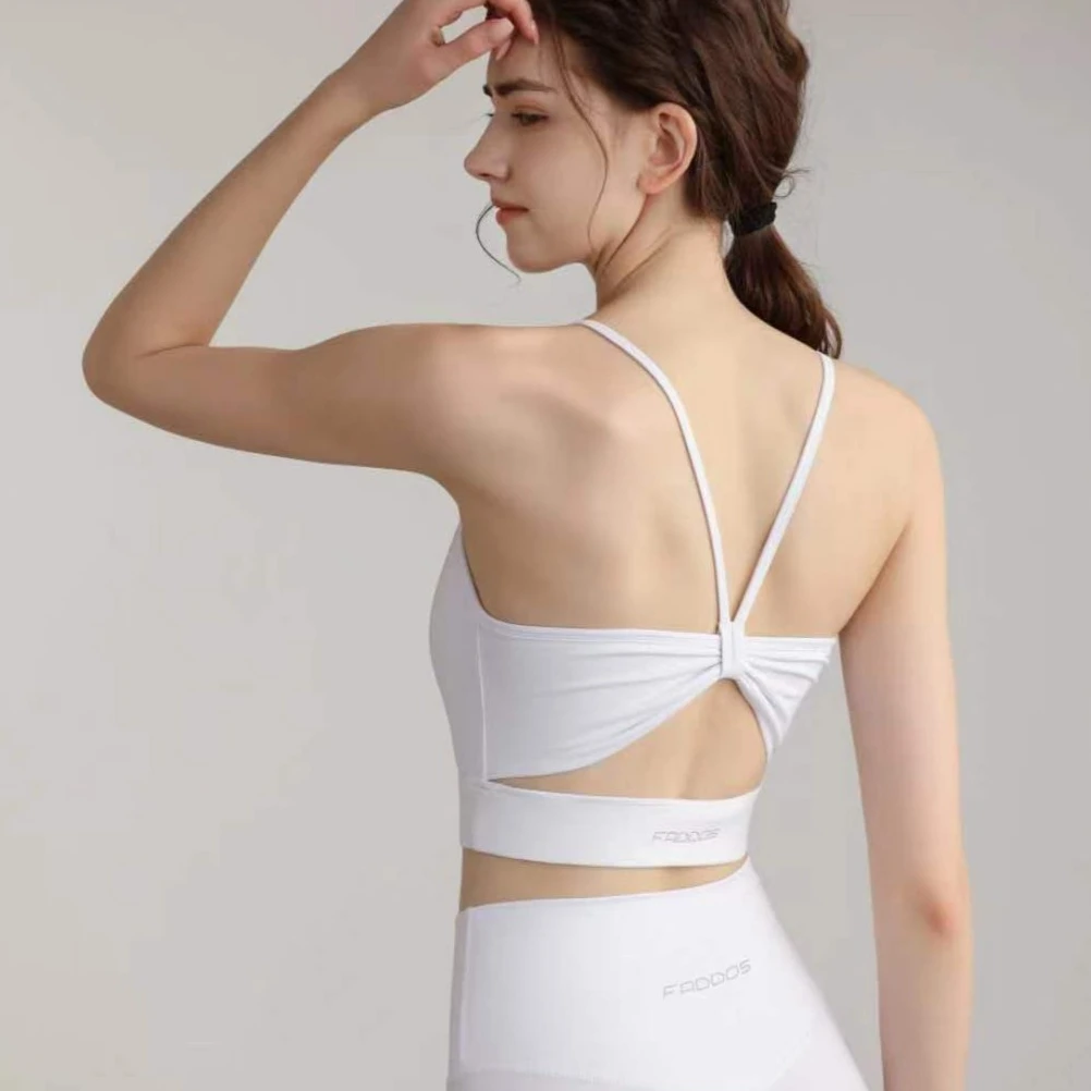 女神包副乳蝴蝶结背设计款运动美背小背心97网红