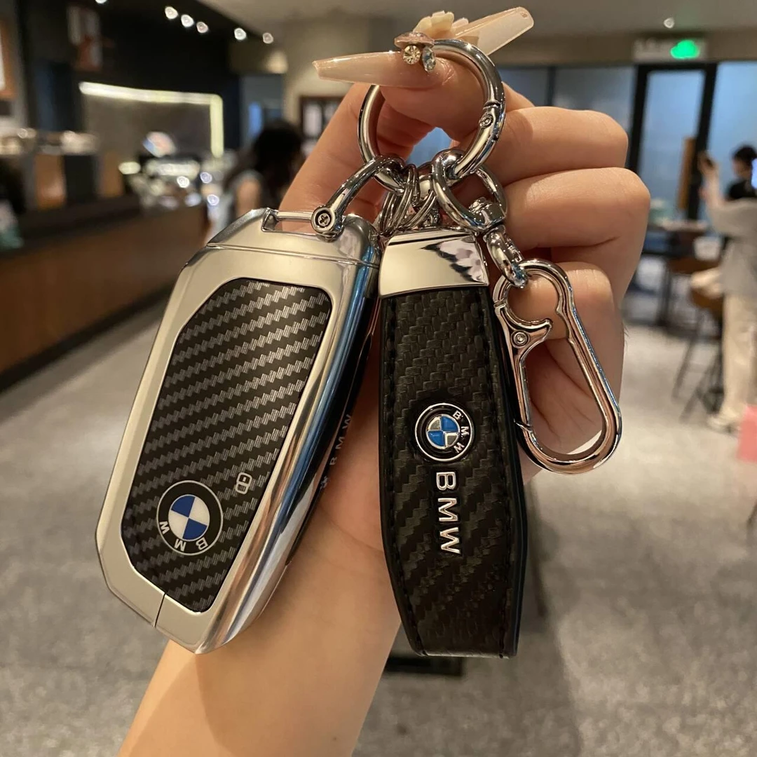 适用于宝马24款新5系钥匙套x1x5x6x7壳7系包i5/i7碳纤xm/ix扣男女