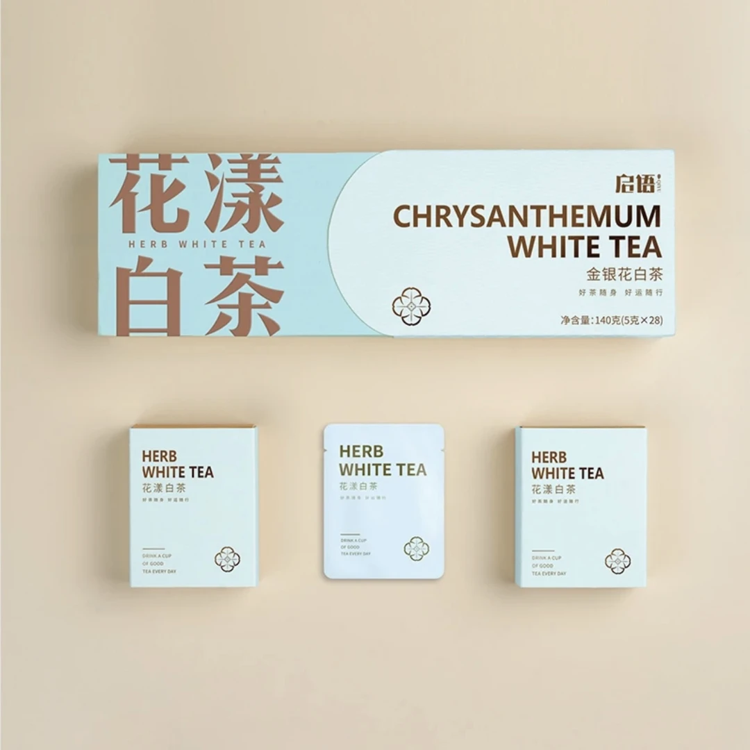 【老板专属】启语花漾白茶金银花白茶140g