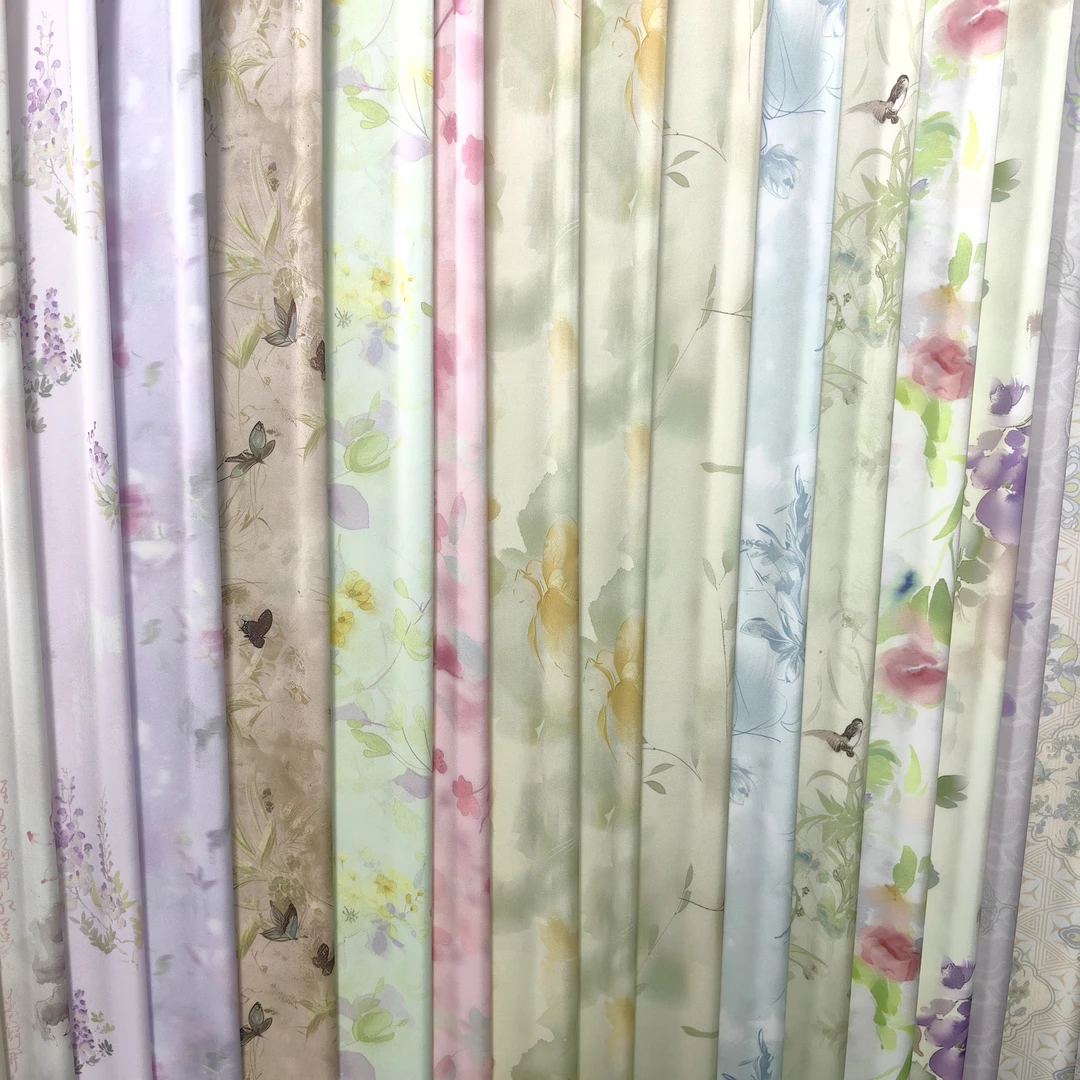 《1》高品质50醋酸服装印花面料亲肤柔软舒适