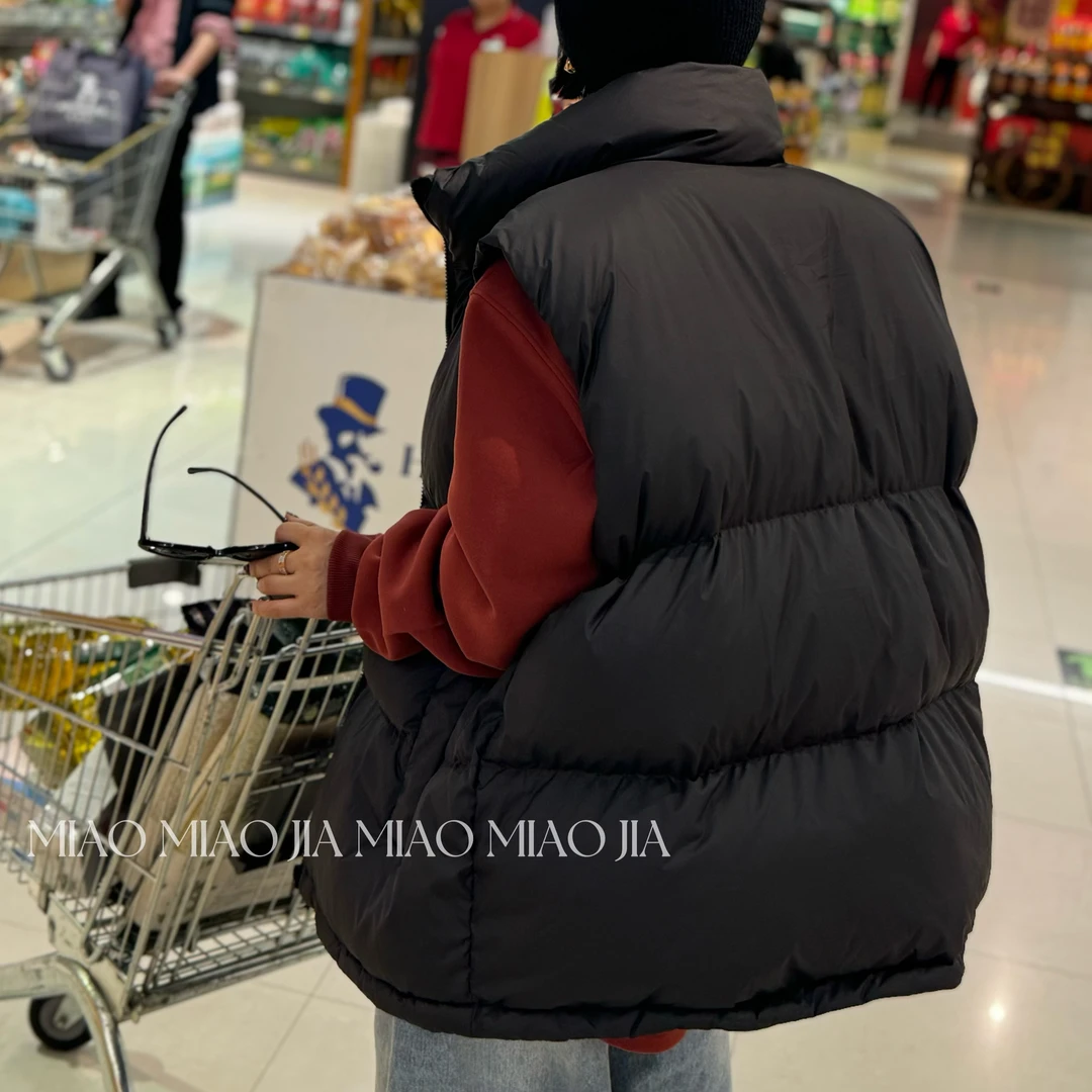 /苗苗家/『漫游』欧货羽绒马甲女立领加厚羽绒服马夹冬
