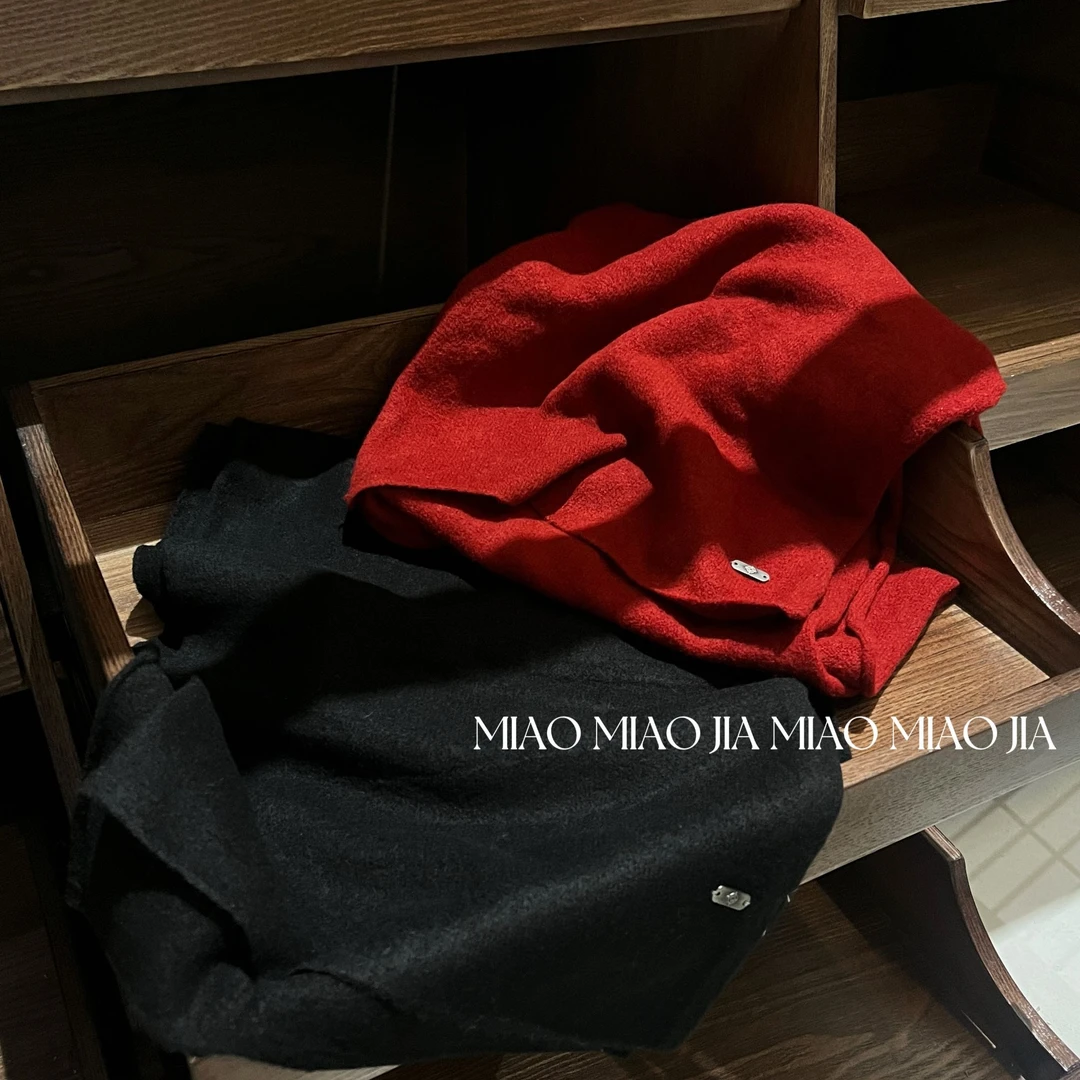 /苗苗家/『氛围感』软糯质感纯色围巾女秋冬保暖百搭2024冬