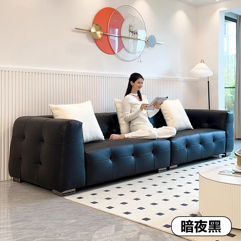 棉花糖现代轻奢客厅沙发意式极简沙发落地