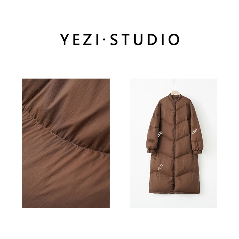 叶子定制【零压长款】轻量长款10D棉感博主鹅绒服24312107-10/13