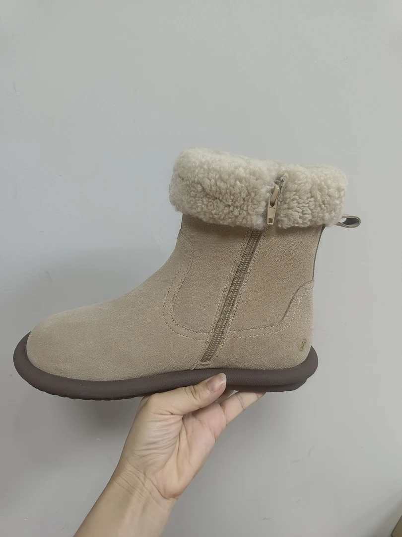 24新款女鞋雪地靴/里外全真皮时尚百搭/进口皮料