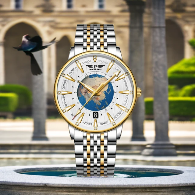 男士机械表全自动多夜光防水日历大表盘多功能高档时尚男款手表