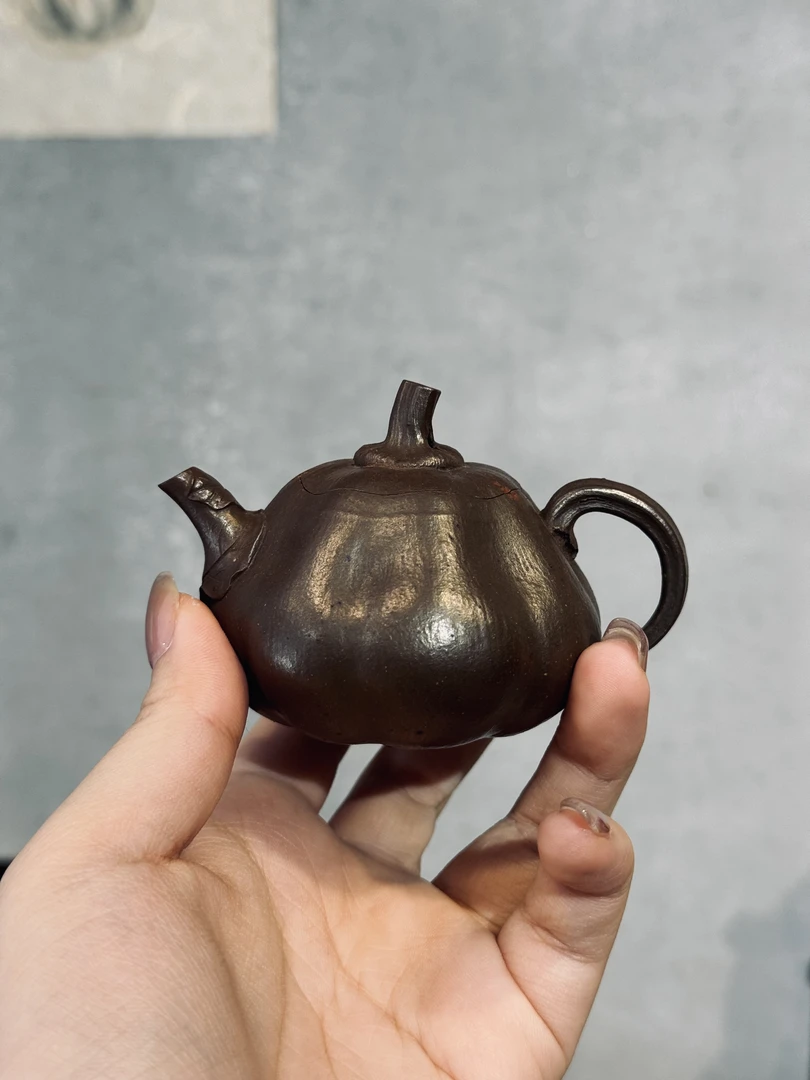 东陵瓜·壶｜红降坡还原烧｜全手工｜｜仿生器｜100cc