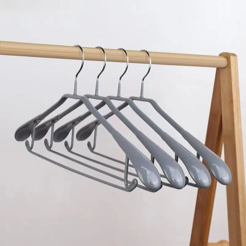 浸塑成人加粗金属衣架防滑无痕衣架晾衣服挂大衣无痕晾衣架加宽Z
