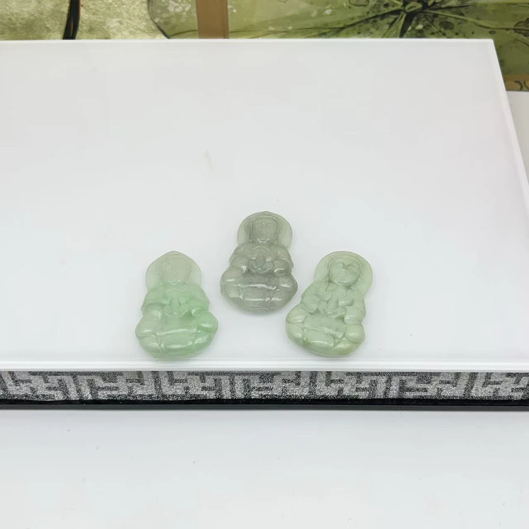 天然缅甸a货翡翠观音吊坠 C476—多样性发一件