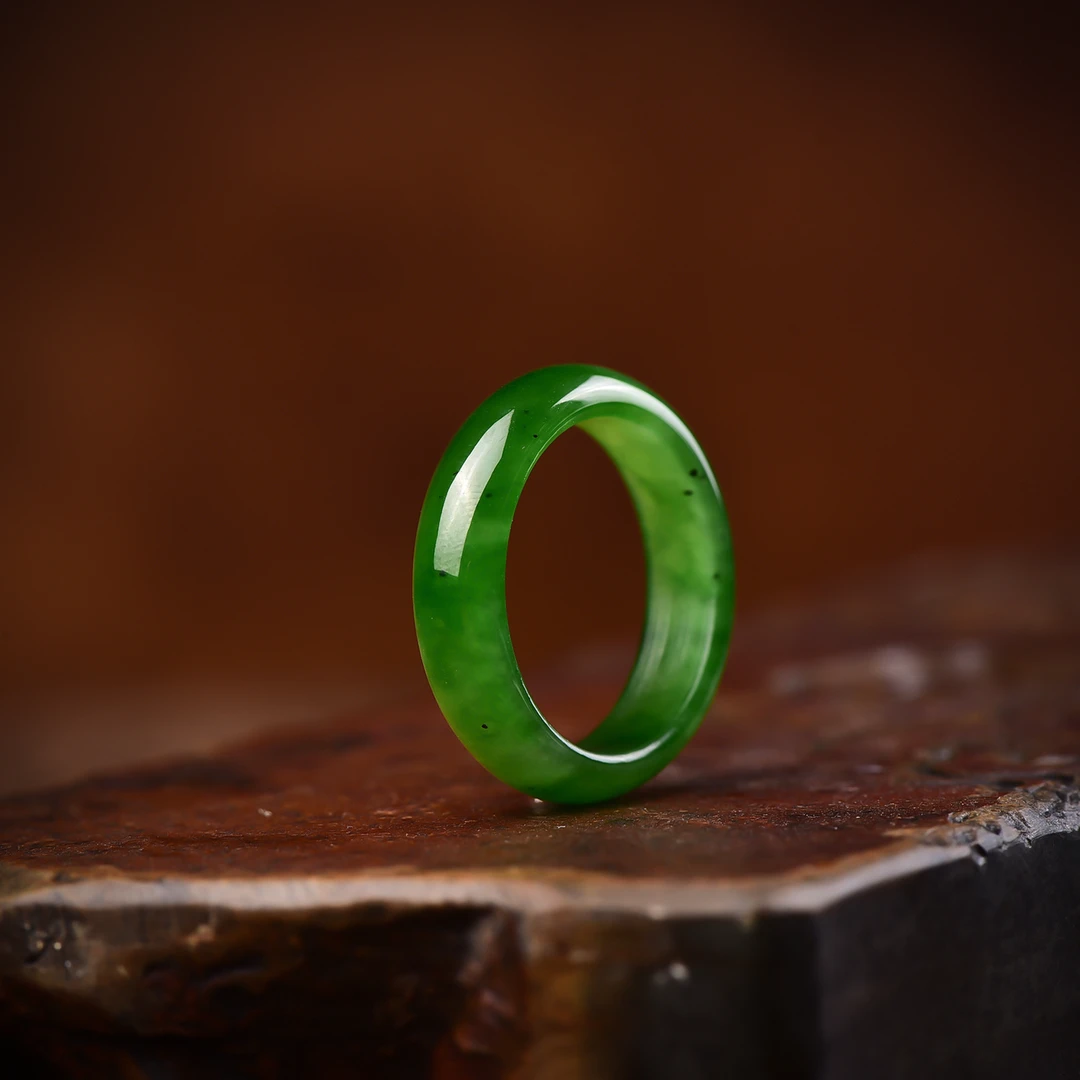 天然俄罗斯碧玉戒圈 H779—多样性发