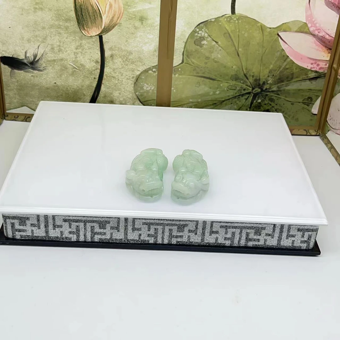 天然缅甸a货翡翠貔貅吊坠 C322—多样性发一件