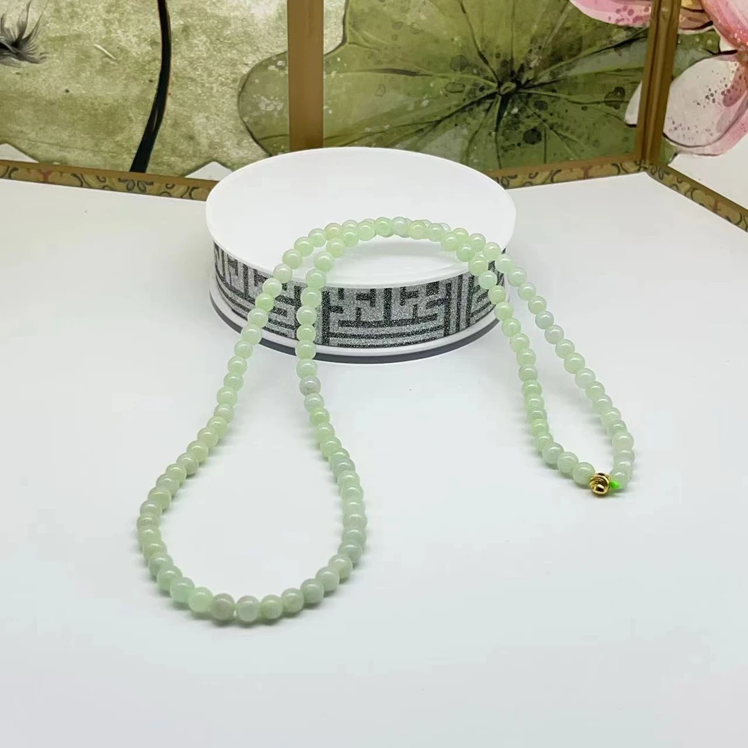 天然缅甸a货翡翠妈妈项链 C044—多样性发